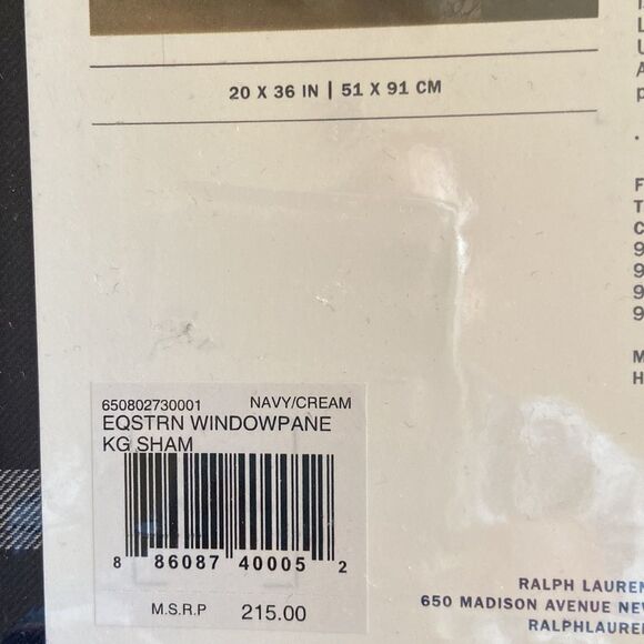 Modern Equestrian Windowpane
Sham, King - Picture 7 of 7